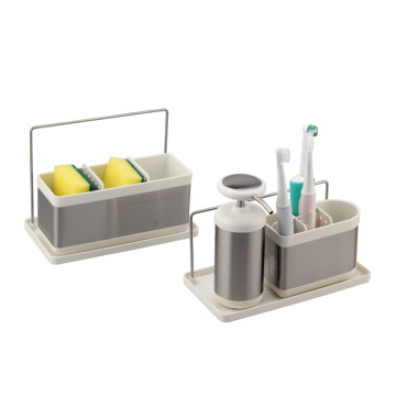 Shower Basket with sampoo bottle and storage box