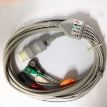 Philips One-Piece 5ld Snap ECG Cable with Leads (M1734A)