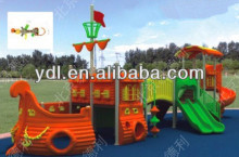 Plastic kid's slide outdoor playground