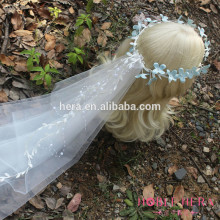 Creative Fabric Bridal Flower Crown Wedding Hair Flower Tiaras and Veils for Women