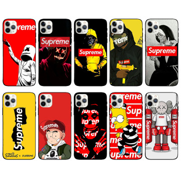 2024 Anti-Fall TPU Phone Cases for iPhone 12/13/14/15 Pro Max - Fashion Brands Jor dan AJ Forky Simpson