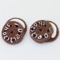 Sandwich Cookies Kekse geformt Mini Harz Charms für handgemachte Handwerk Dekor Flatback Cabochon Kinderzimmer Ornamente