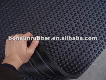 17mm thickness bubble design rubber stable mat