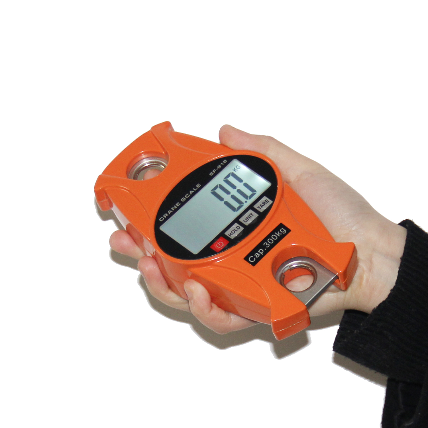 660Lb Digital Hanging Scale with Cast Aluminum Case Handheld 300Kg Mini crane scale