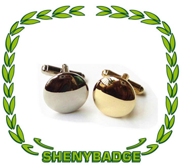 Golden and Silver Cufflinks, Silver Cuff-Links