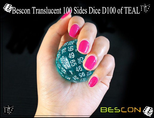 Bescon Translucent 100 Seiten Würfel D100 von TEAL-5 Bescon Translucent 100 Sides Dice D100 of TEAL-5