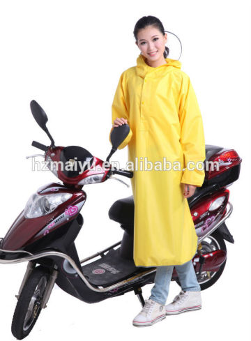 graceful ladies rubber motorcycle rain poncho