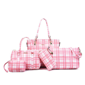 แฟชั่น 4pcs lattice ชุด Lady Hand Bag