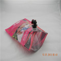 Plastic-nozzle for juice spout-bag with butterfly-valve