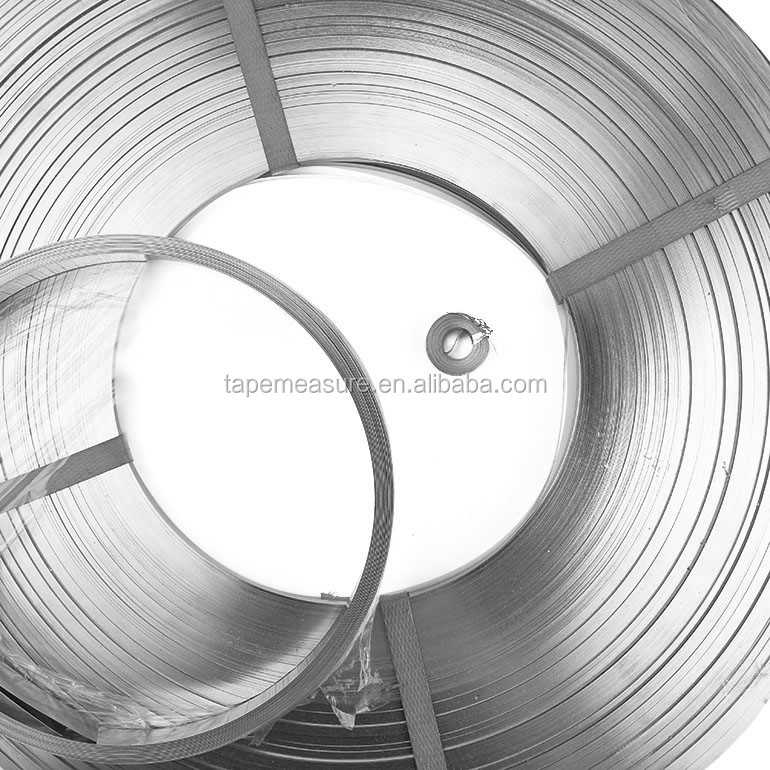 0,08Mm Sampai 30Mm Ketebalan Bahan Baku Stainless Steel Rolling Strip Strip Tape Stainless Steel Untuk Mengukur Tape
