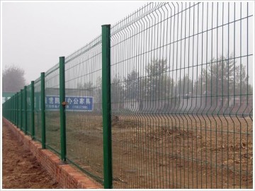 Green PVC Coated Garden Fence