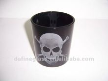 personalized screen printing glass Candle Holder /candle jar