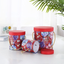 Full Color Art Paper Refined Round Box Rope