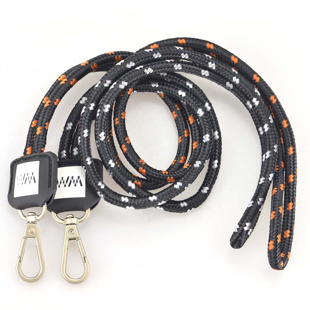 Lanyard Factory High quality Custom Sports Nylon Strap Cord Woven Round Neck Lanyard