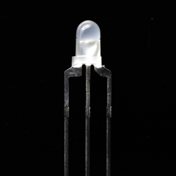 3mm Bicolor LED Red/Blue Common Anode Diffused Lens