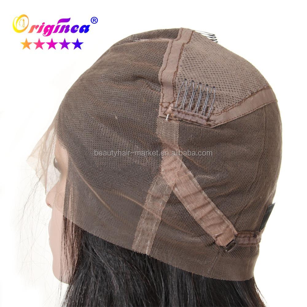 100% Indian Human Hair Full Lace Wig  Hand tied wig