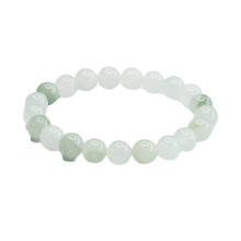 Wholesale Fashion Jewelry: Natural Stone and Handcarved Jadeite Bracelets, Including Green Myanmar Jade Bead Bracelets