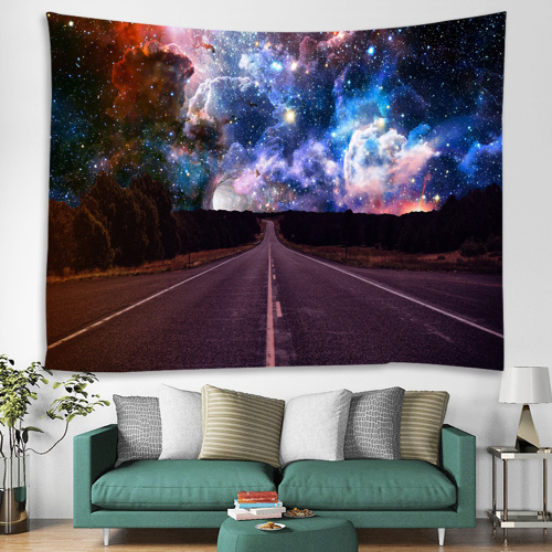 Starry Tapestry Galaxy Tapestry Road to The Night Sky Wall Hanging 3D Printing Tapestry Psychedelic Wall Art for Living Room Bed