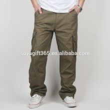 Men's Casual Outdoor Canvas Trousers Six Pockets Cargo Pants