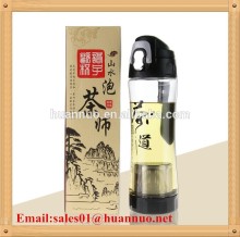 Plastic tea bottle / filter tea bottle / outdoor filter bottle