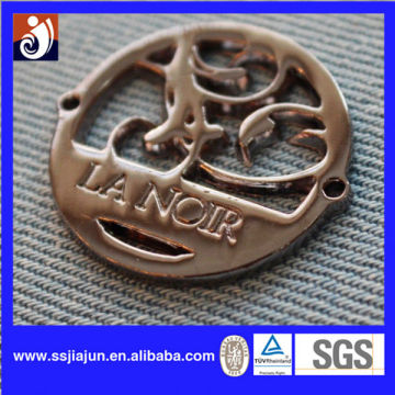 metal label for garment and bags/label button