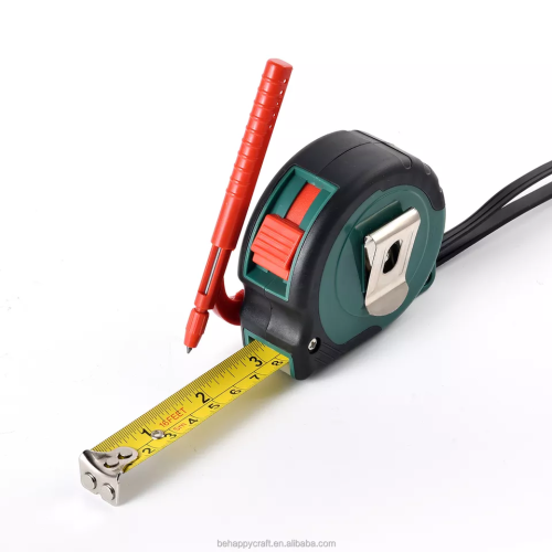 Smart and new Injection rubber tape measure with pencil for woodworking measuring