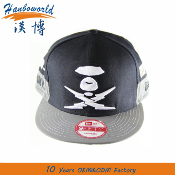 DIY logo 3D Embroidery Logo Baseball snapback cap