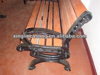 cast iron garden bench