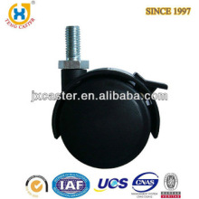 Dual Wheel Nylon Furniture Caster with brake