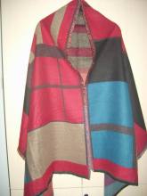 Best Sell Womens Plaid Poncho for Japan