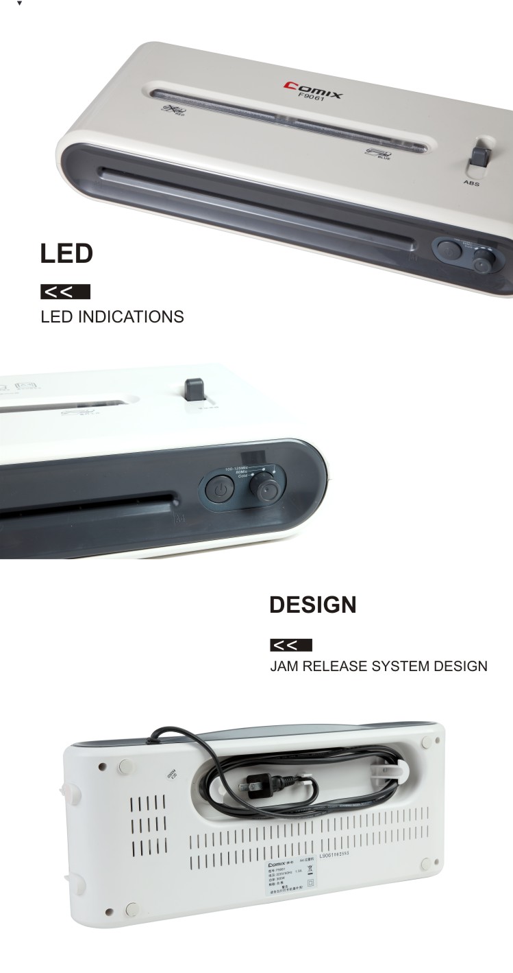 A4 300mm/min laminating speed 2 roller Paper Size and Cold Roll Laminator Type cold laminator