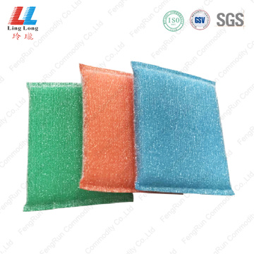 Exfoliating sightly cleaning kitchenware sponge