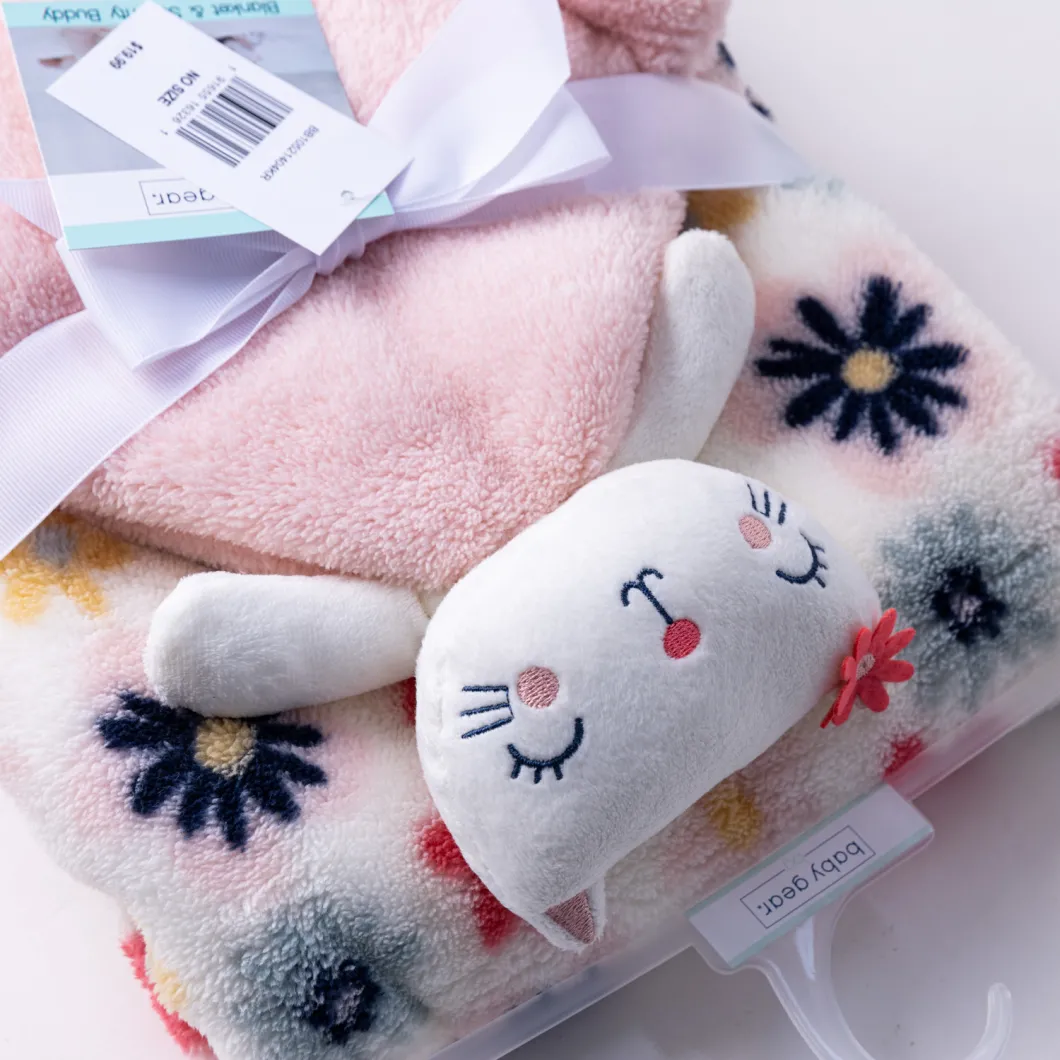 China Wholesale Super Soft Design 100% Polyester Printed Comforter Newborn Baby Blanket