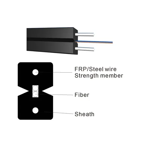 Durable 1core Fiber Optic Cable for FTTH