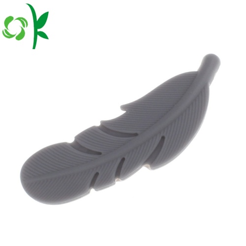 Nyaste Silicone Leaf Teether Babyleksaker Silikonpärlor