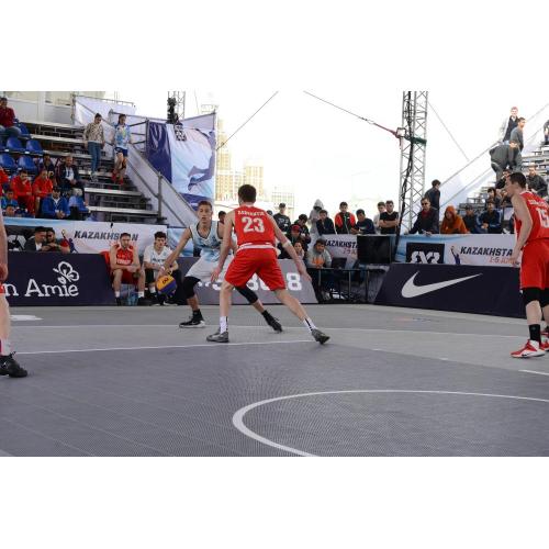 FIBA 3x3 Enlio SES ประสานงานสนามกีฬากลางแจ้ง