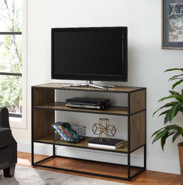 Living room  boat wood bookcase with computer desk