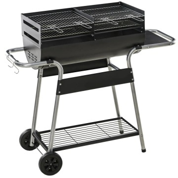 Versatile Portable Charcoal Grill with 4 Removelable Racks