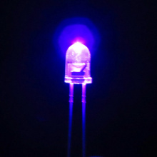 5mm UV LED 420nm Melalui lubang LED Epileds Chip