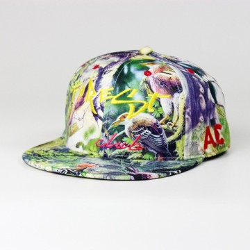 hat with floral flat brim,hat flat bill,boy flat brim hat
