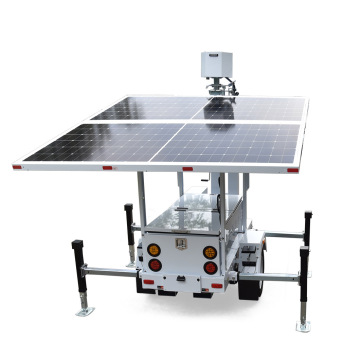 Mobile Solar CCTV Security Trailer - New Green Power