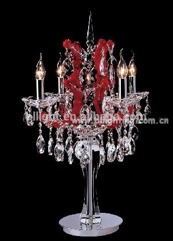 Chrome color traditional decorative wedding crystal candelabra