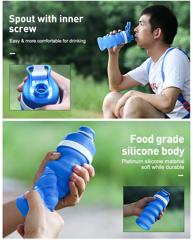 בקבוק מים מסיליקון MFZ-J004 silicone water bottle MFZ-J004