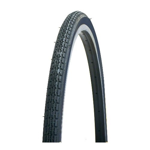 All Black Block Tread Tyre - 26 x 1 3/8