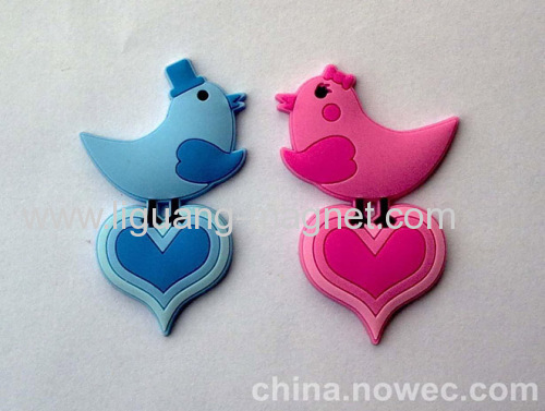 Promotional Soft Pvc Fridge Magnet Stickers With Vivid Cartoon Image 