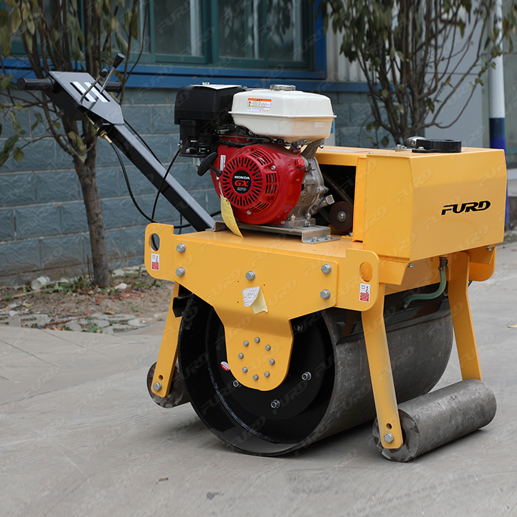 500kg practical walking single drum vibratory road roller with favorable price