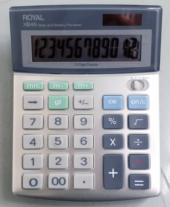 12 Digits Dual Power Office Calculator with Rounding Selection (LC288)