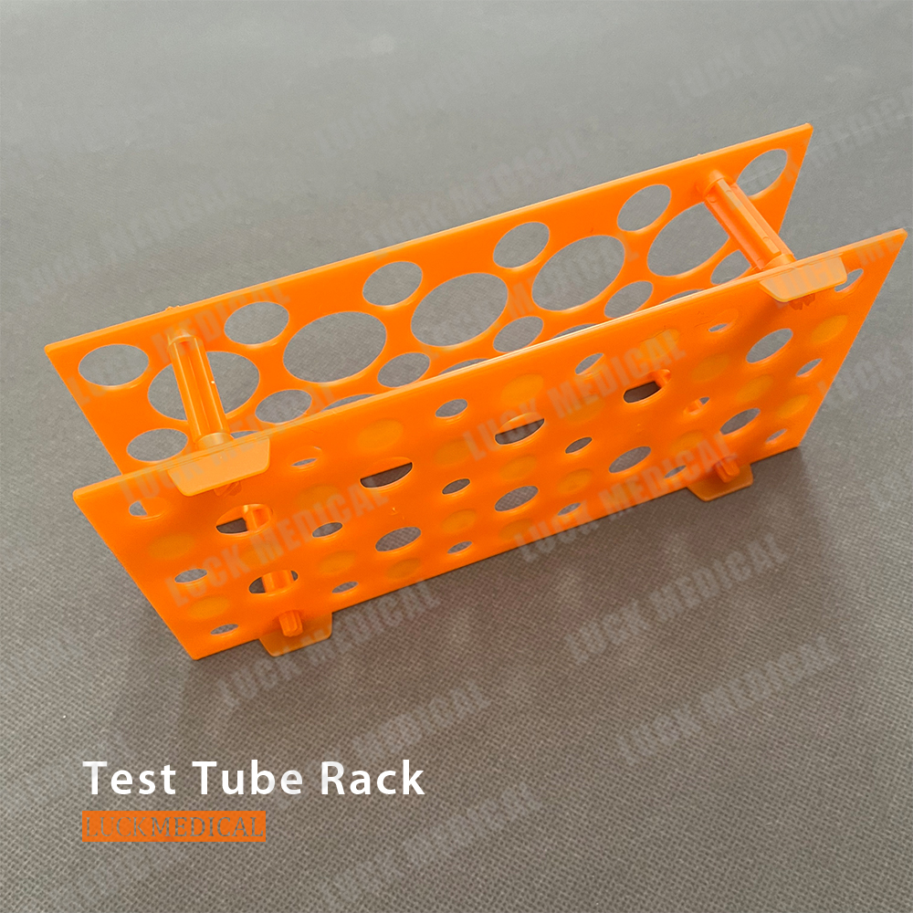 Laboratuvar test tüpleri ve test tüpü rafı