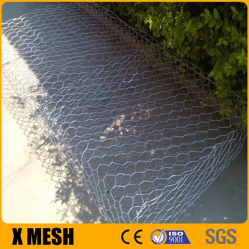 Stone Filled hexagonal gabion wall for Retaining Wall