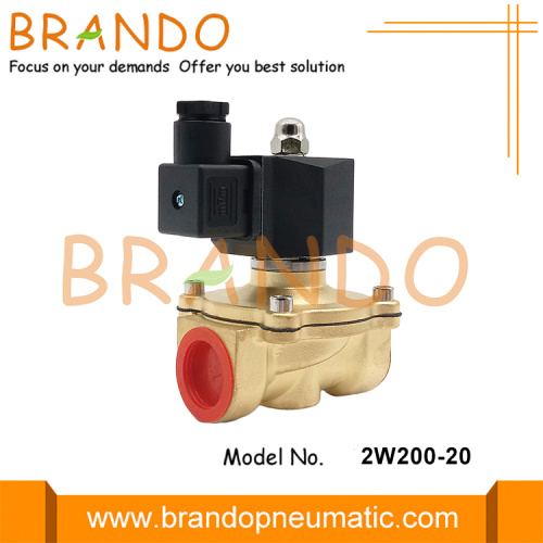 3/4 &#39;&#39; Elektrikli Pirinç Solenoid Valf Su 24VDC 2W200-20